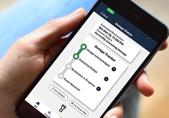 Hands holding smartphone