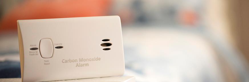 A carbon monoxide detector