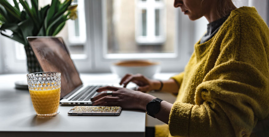 Woman at desk