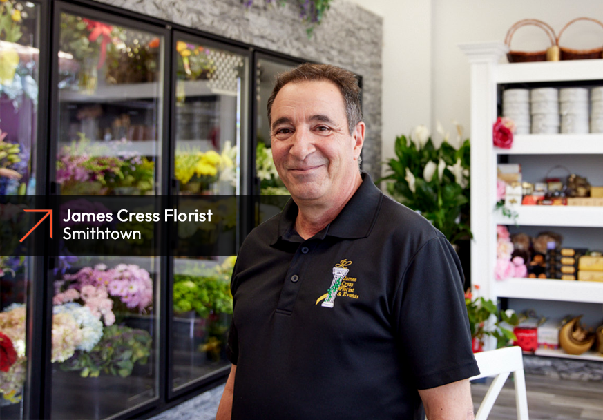 Woman opening a new storefront