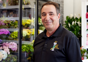 Woman opening her small business