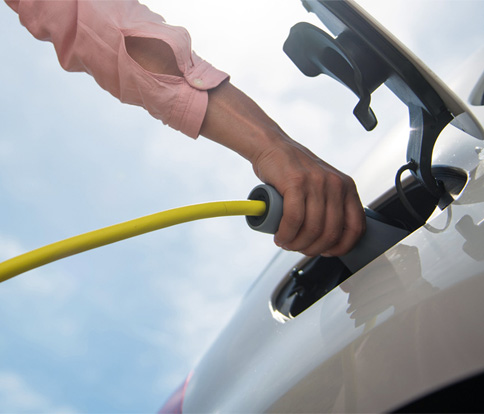 charging EV on Long Island