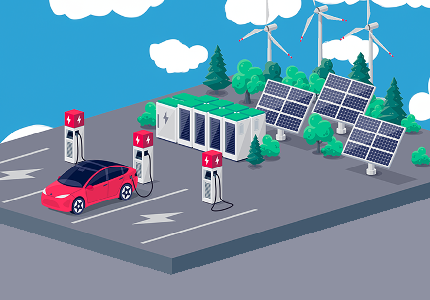EV charging with renewables