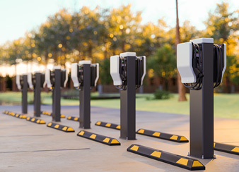 EV charging station on LI